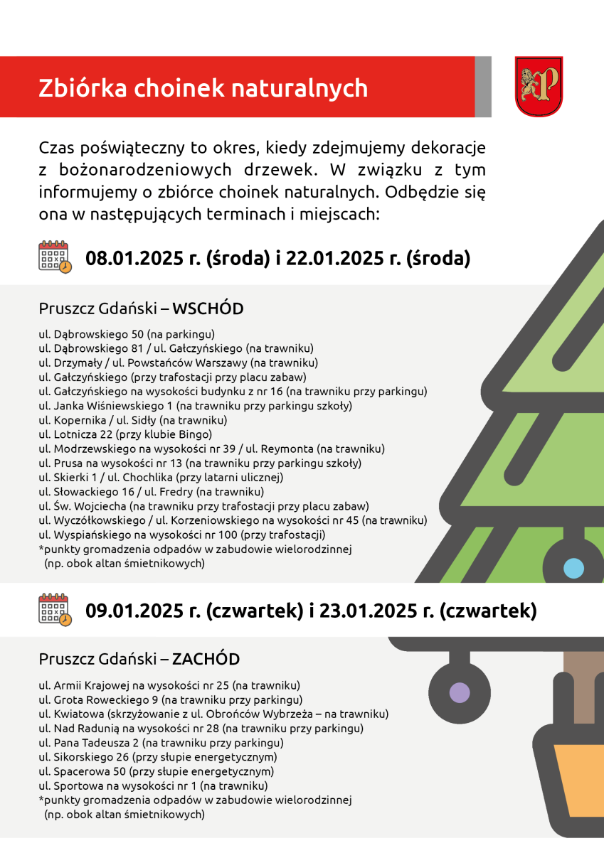Zbiórka choinek