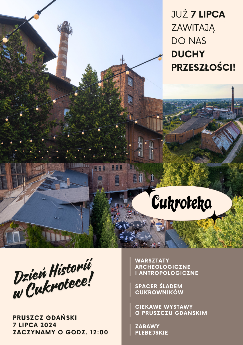 Plakat dotyczący wydarzenia Dzień Historii w Cukrotece