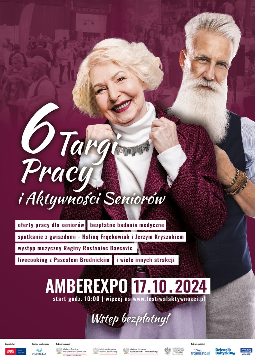 Plakat 6. Targów Pracy i Aktywności Seniorów.