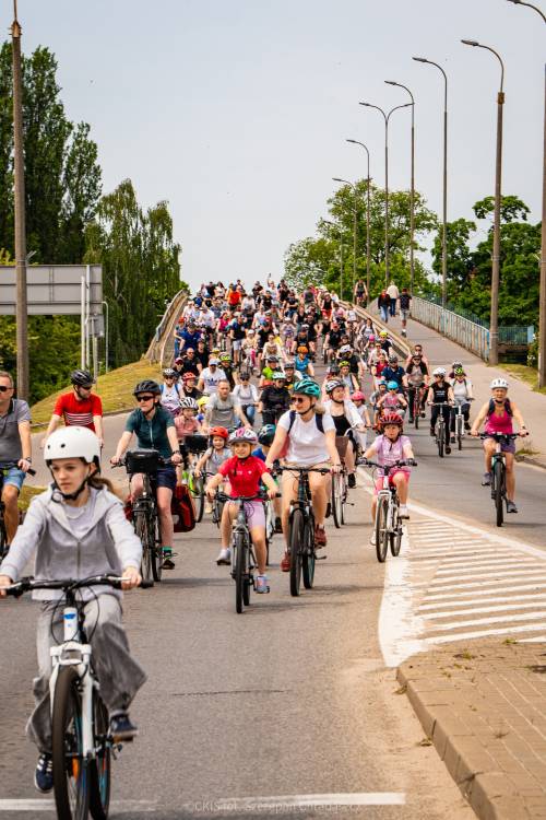 Uczestnicy rajdu rowerowego