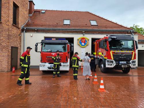 Uczestnicy podczas akcji.