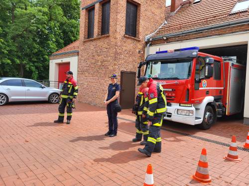 Uczestnicy podczas akcji.