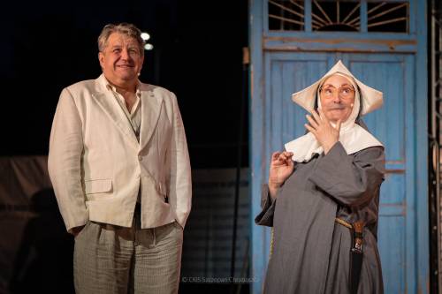 Spektakl Awantura w Chioggi, na scenie aktorzy