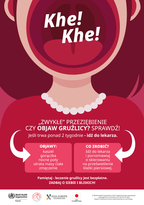 Plakat w języku polskim kierowany do kobiet