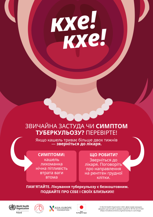 Plakat w języku ukraińskim kierowany do kobiet