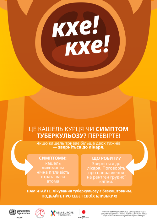 Plakat w języku ukraińskim kierowany do migrantów