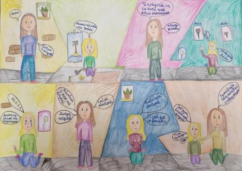 Jedna z nagrodzonych prac plastycznych